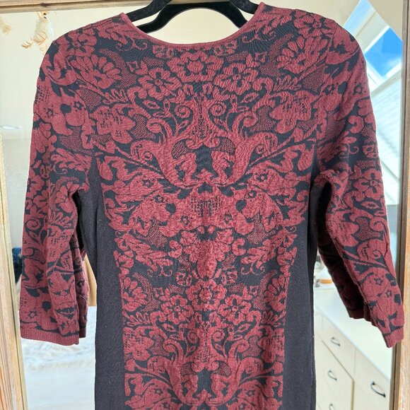 Baroque Floral Jacquard Dress - Picture 5 of 8